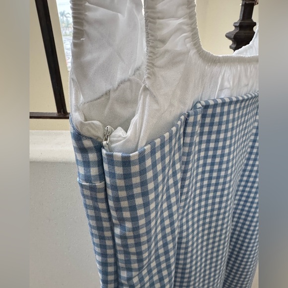 ZARA NWT gingham printed bustier mini dress - Picture 11 of 11